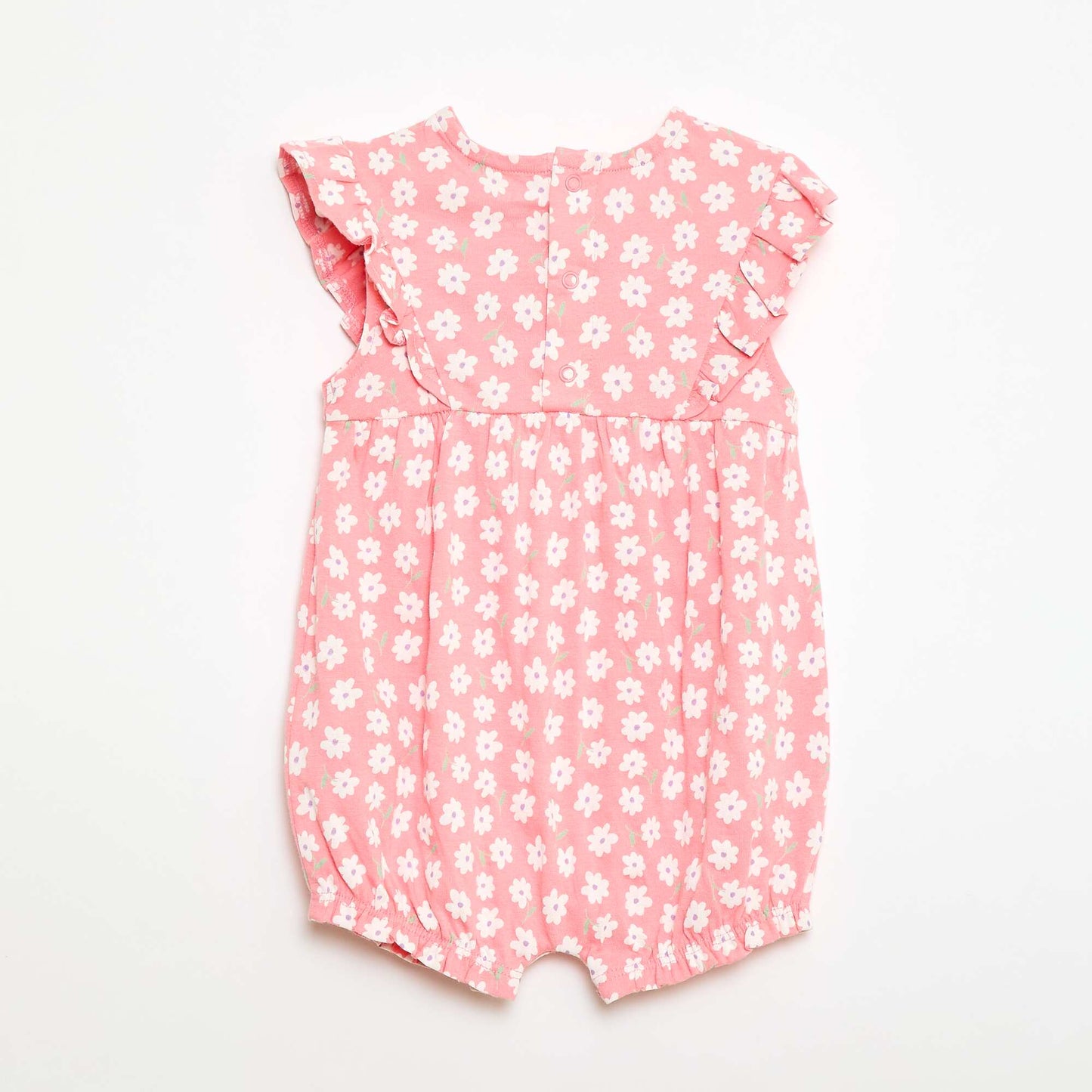 Barboteuse imprimée en coton ROSE