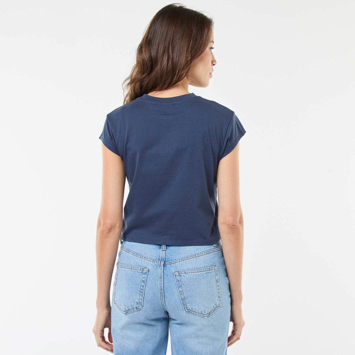 T-shirt imprimé 'Disney' 'Stitch' en coton BLEU