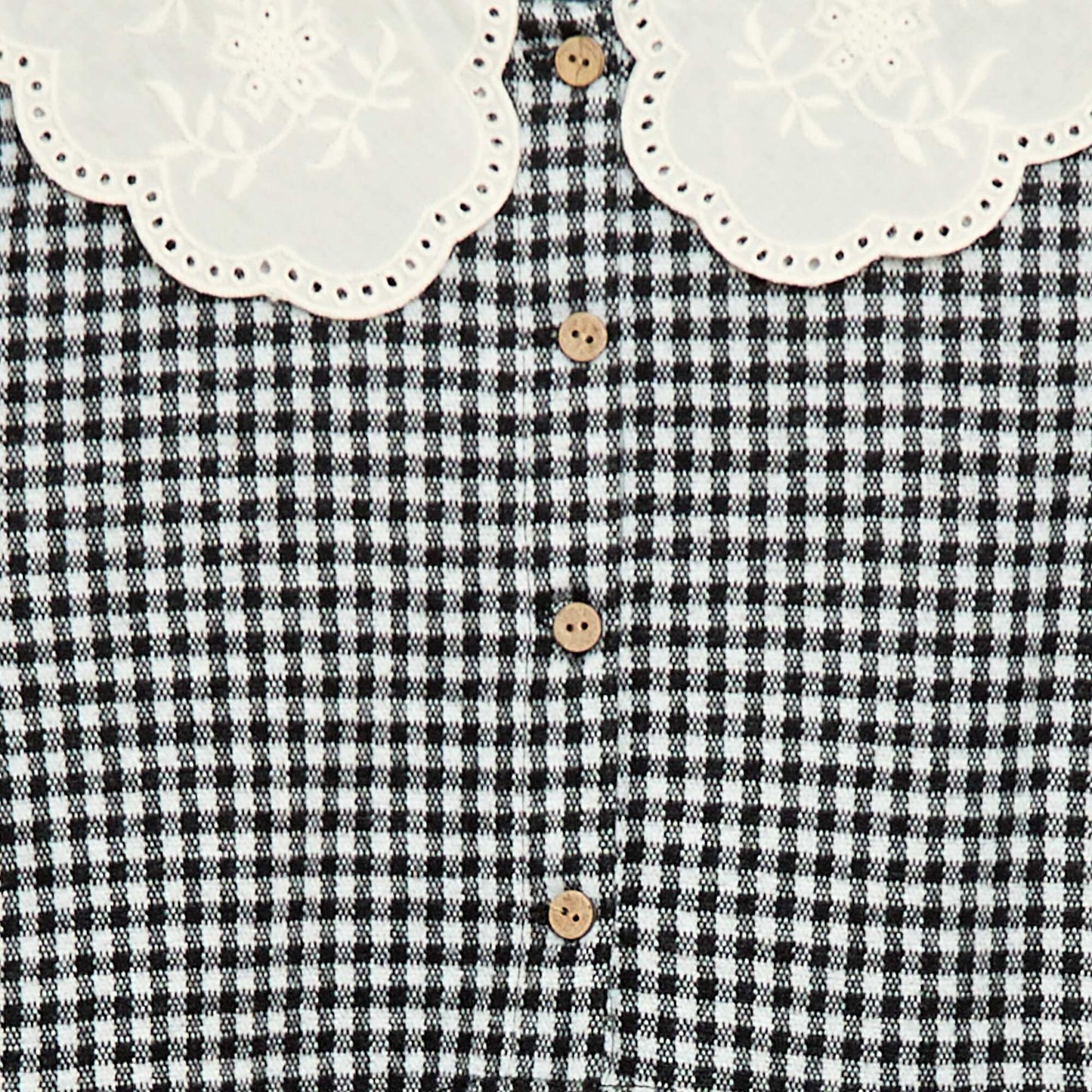 Robe en maille jacquard avec col claudine NOIR