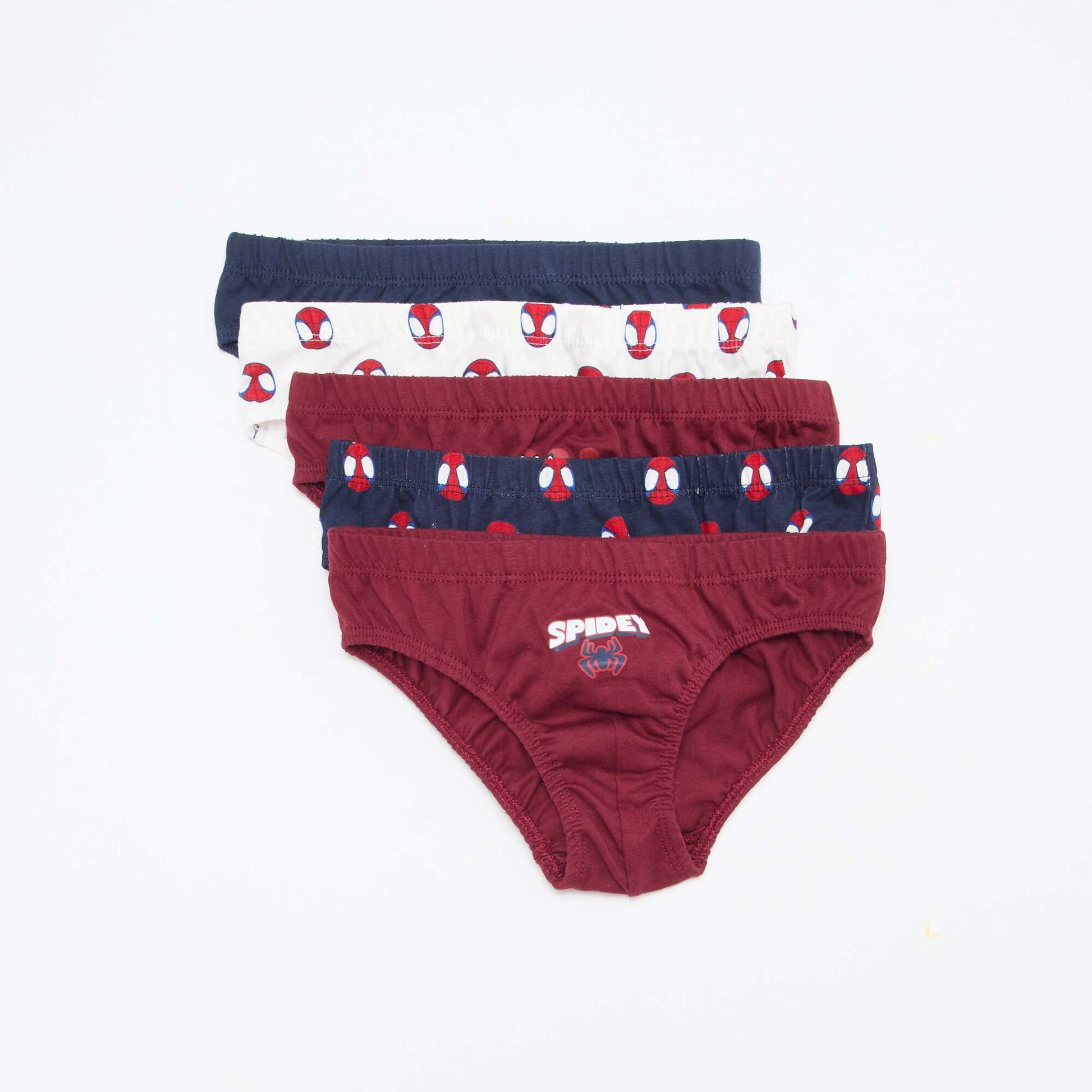 Lot de 5 slips 'Spidey' BLEU