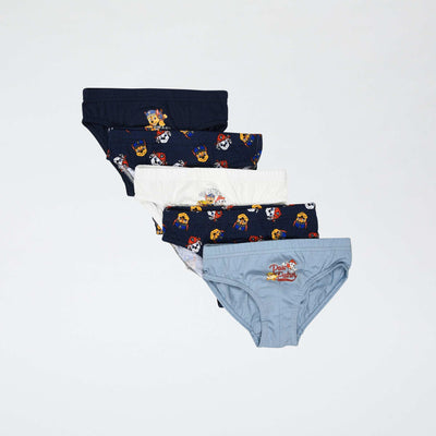 Lot de 5 slips 'Pat'patrouille' BLEU