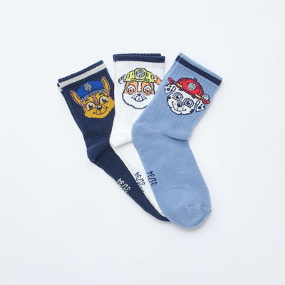 Lot de 3 chaussettes 'Pat'patrouille' BLEU