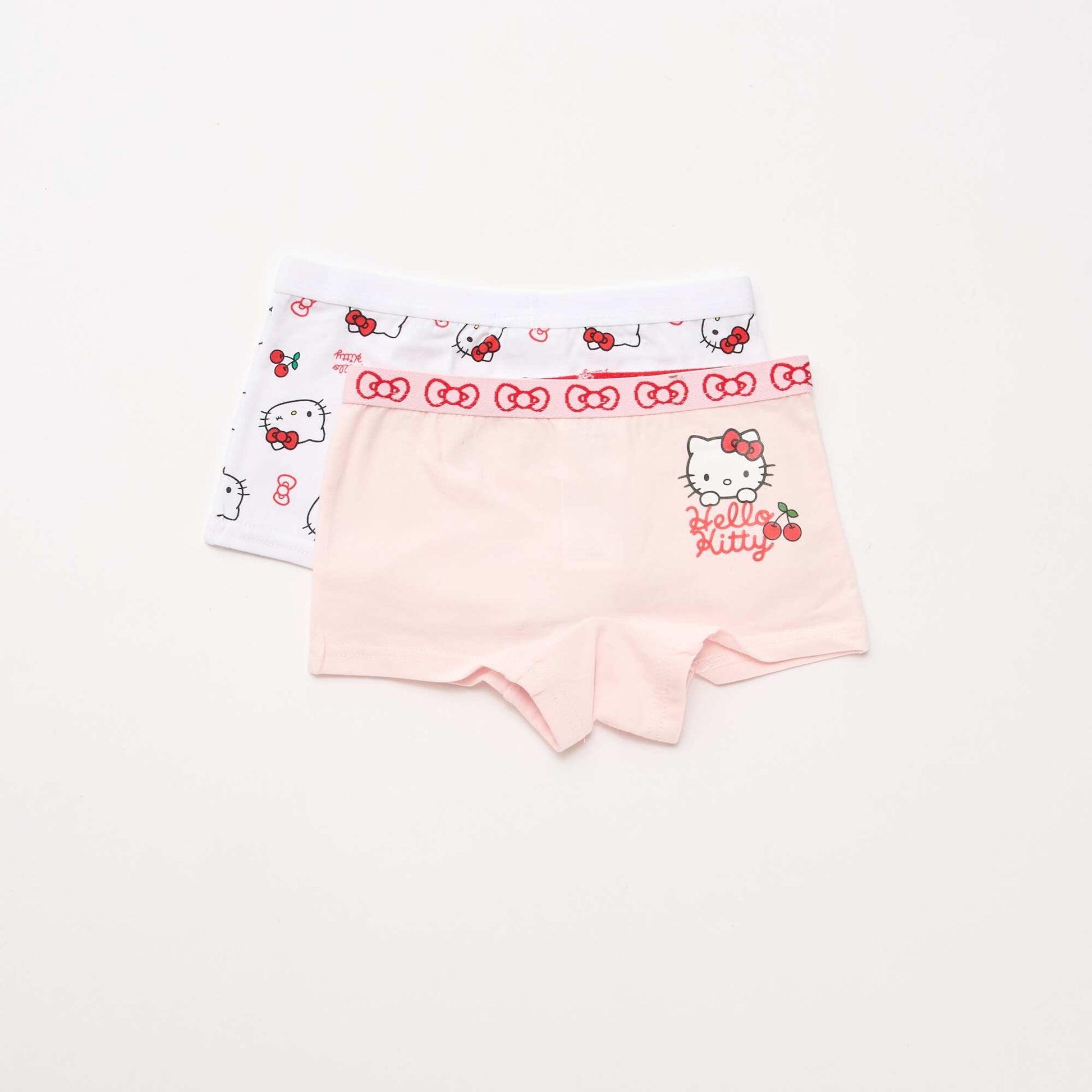 Lot de 2 shorties 'Hello Kitty' ROUGE