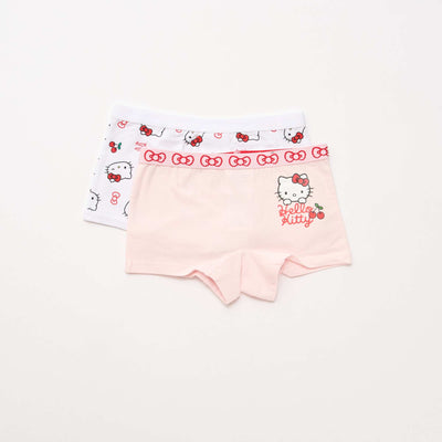 Lot de 2 shorties 'Hello Kitty' ROUGE