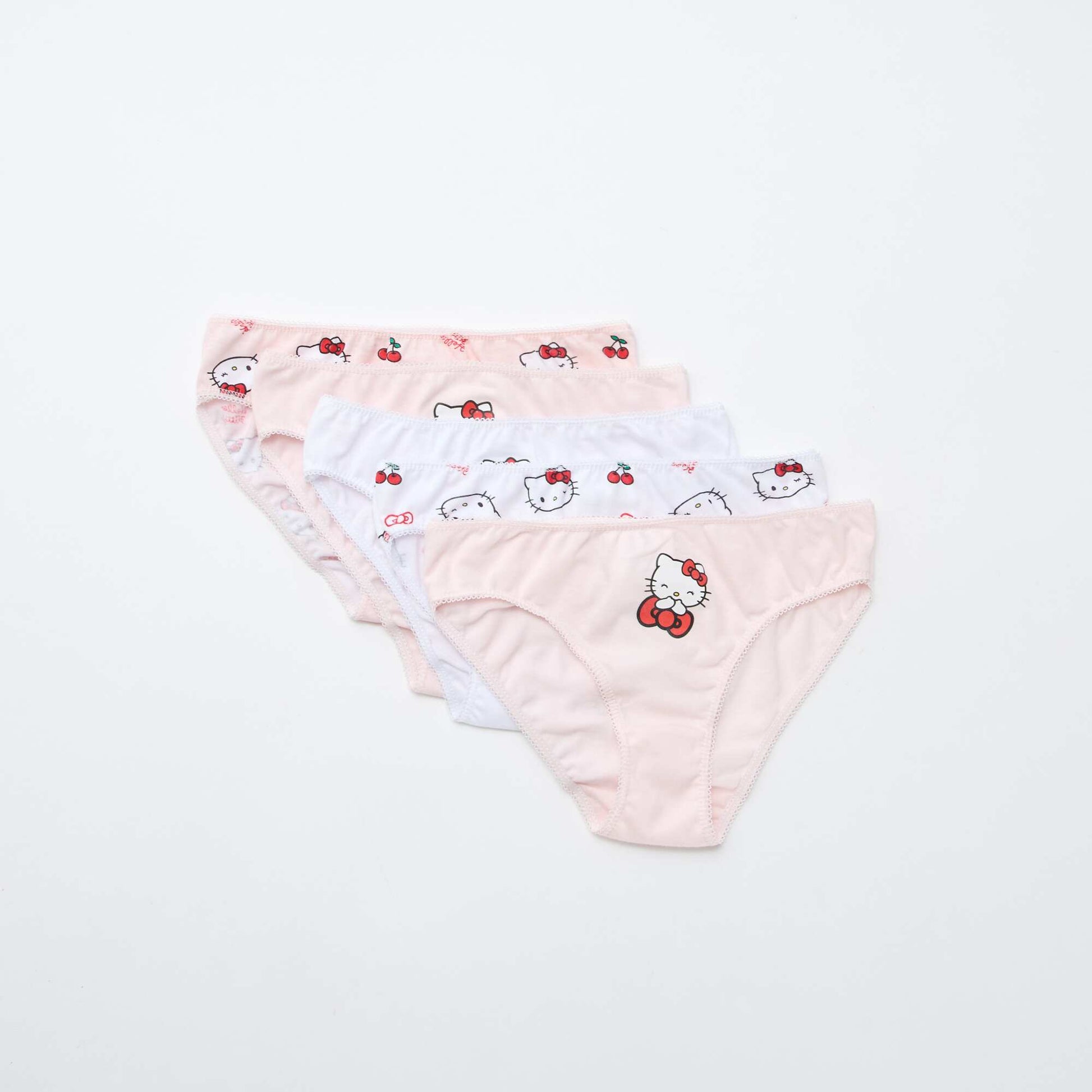 Lot de 5 culottes 'Hello Kitty' ROUGE