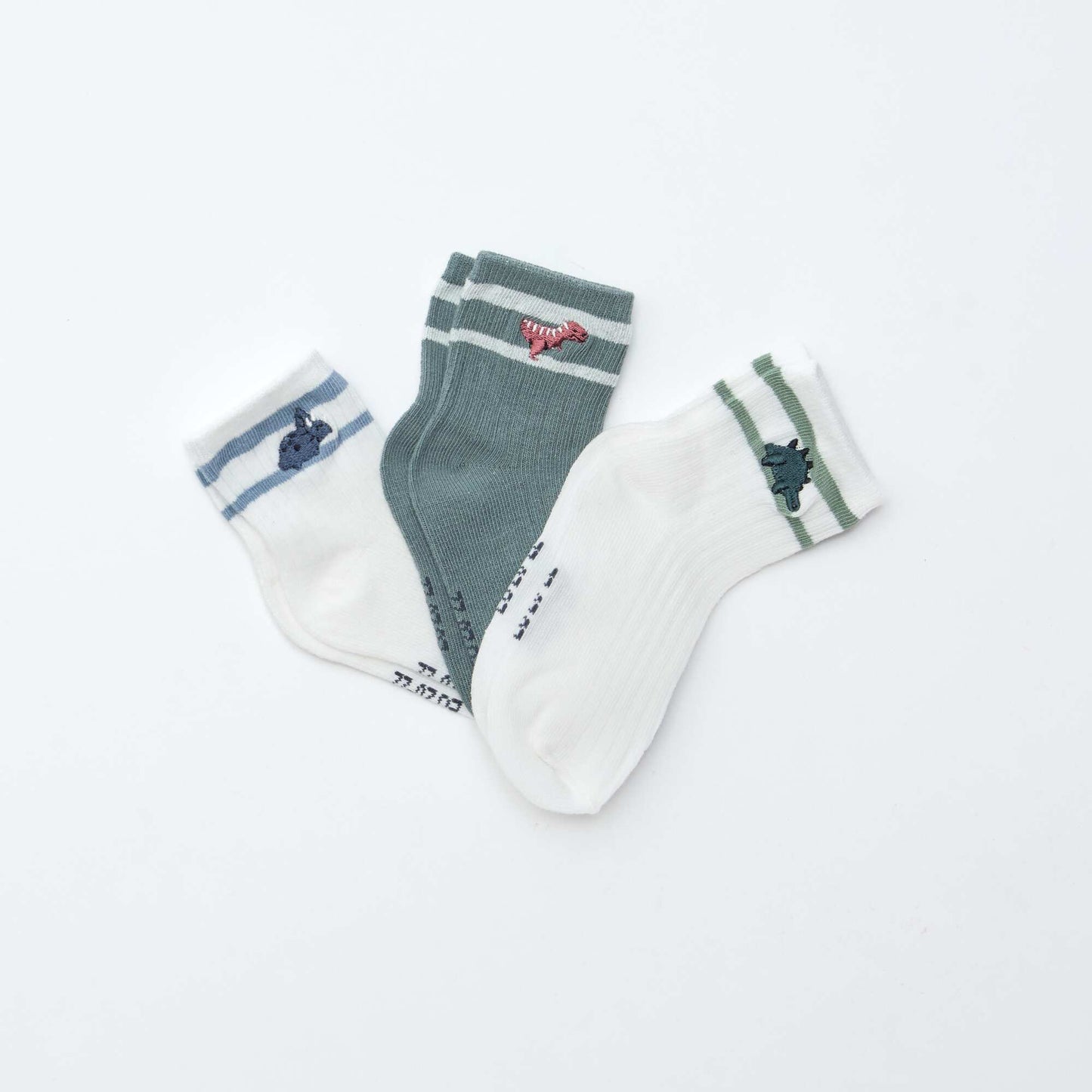 Lot de 3 paires de chaussettes en maille stretch BLANC