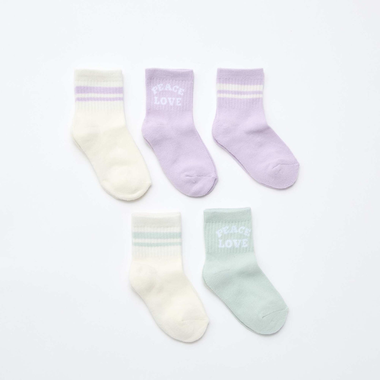 Lot de 5 chaussettes chaudes VIOLET