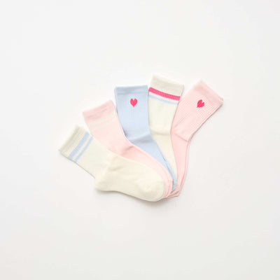 Lot de 5 chaussettes chaudes ROSE