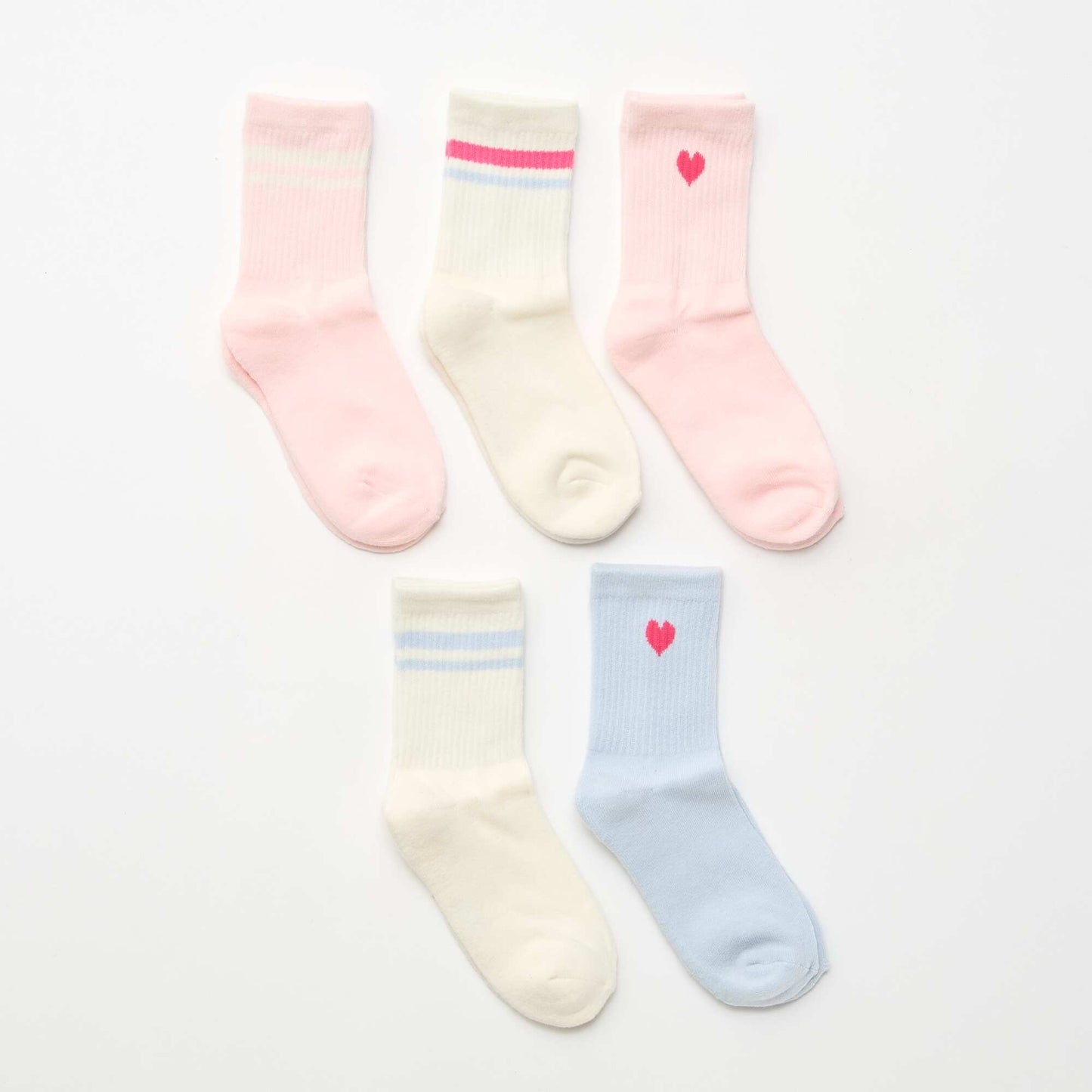 Lot de 5 chaussettes chaudes ROSE