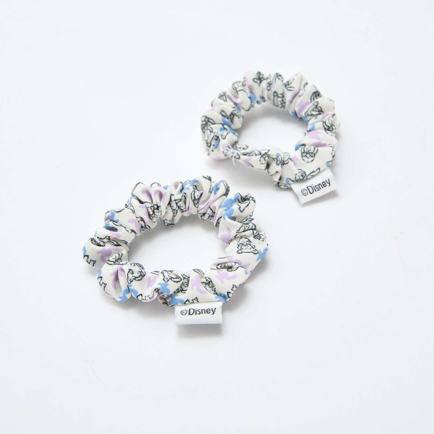 Lot de 4 pinces + 2 élastiques 'Stitch' BLEU