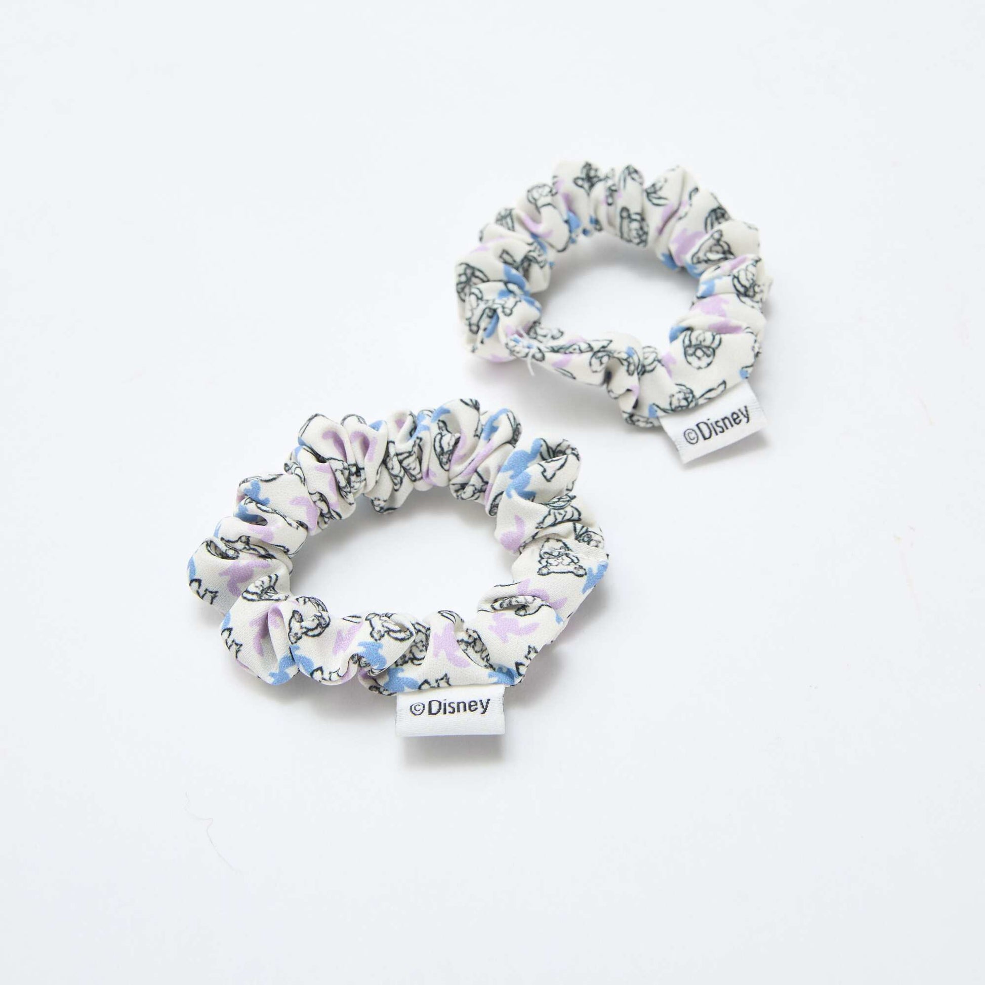 Lot de 4 pinces + 2 élastiques 'Stitch' BLEU