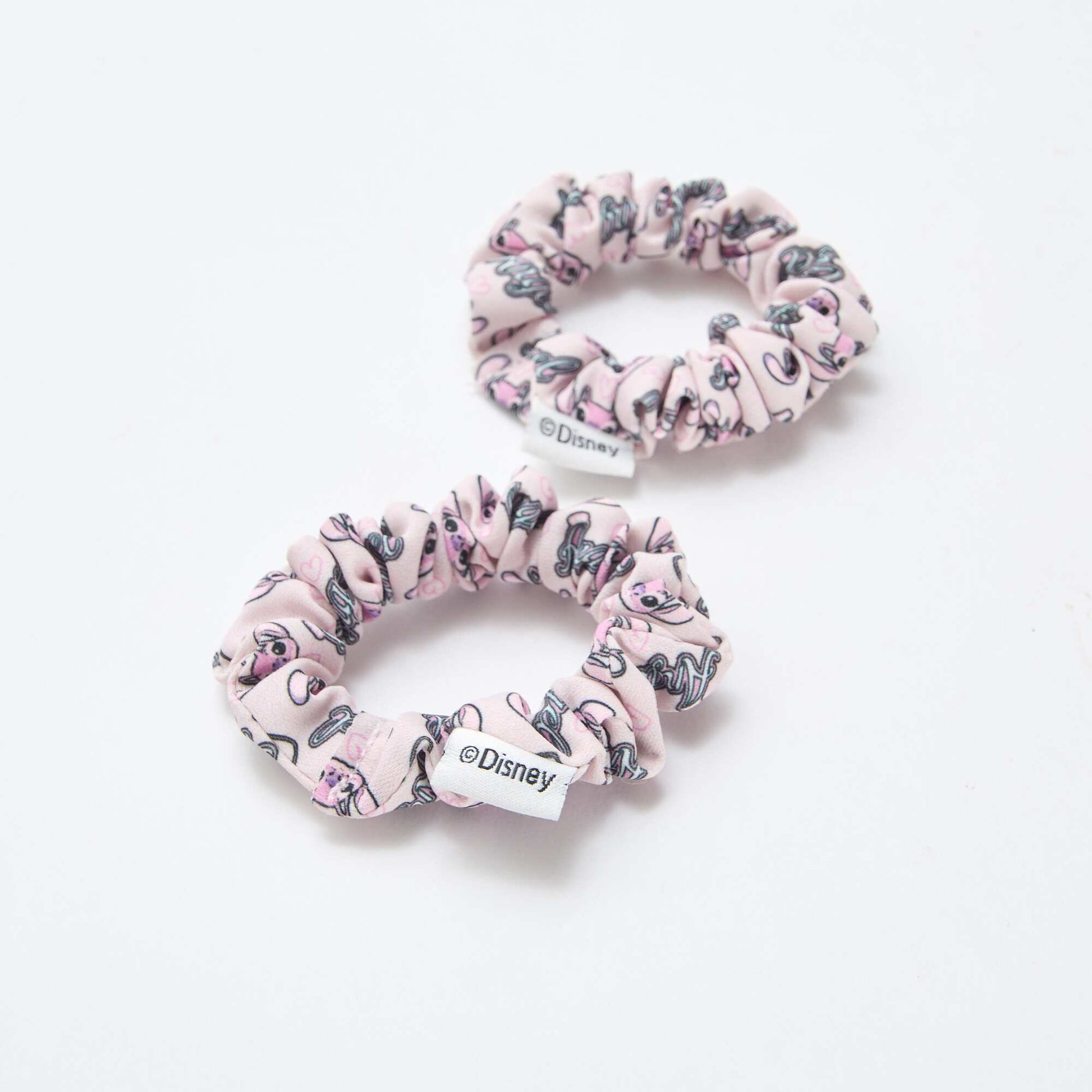 Lot de 4 pinces + 2 élastiques 'Stitch' ROSE