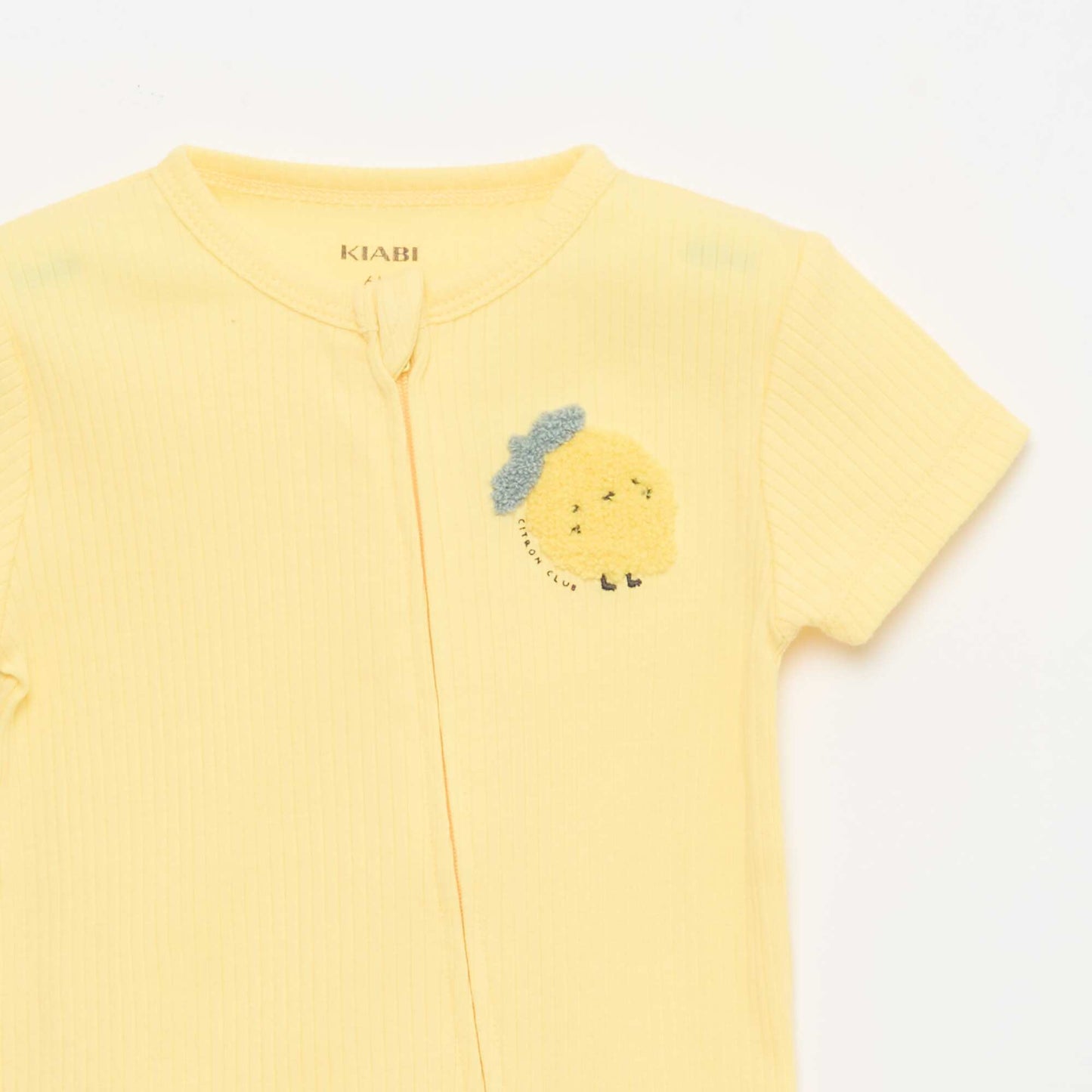 Dors bien léger zippé JAUNE