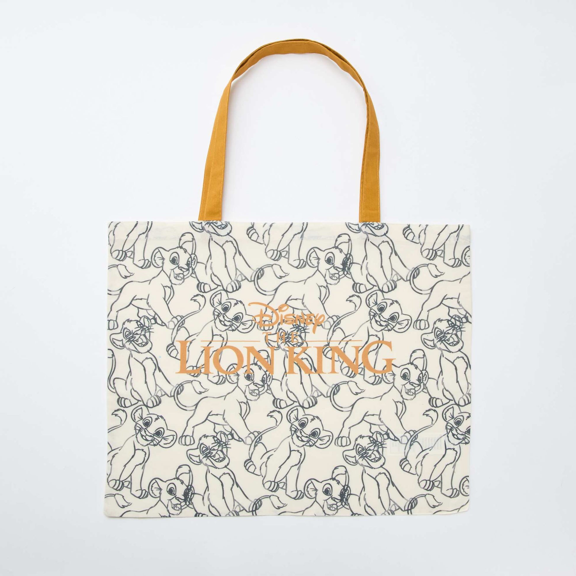 Tote bag XL en tissu 'Simba' BEIGE