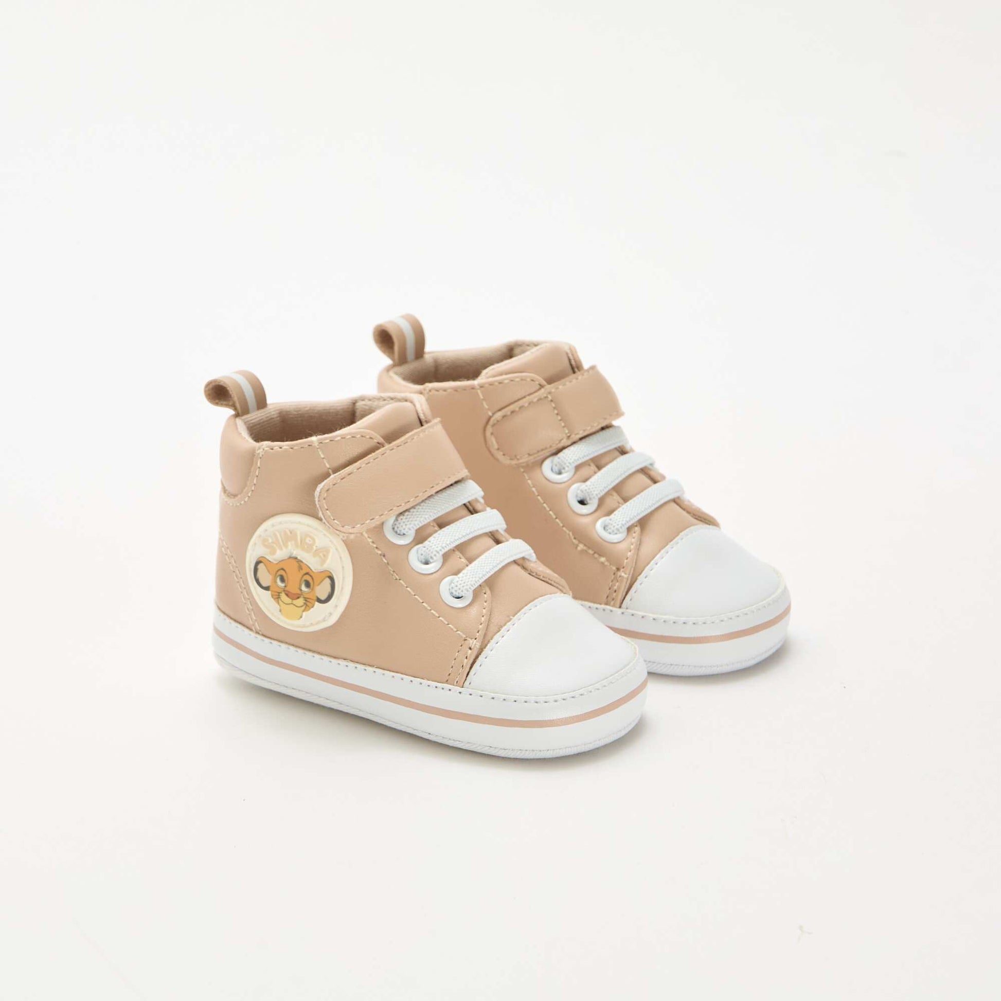 Baskets montantes en simili 'Le Roi Lion' BEIGE