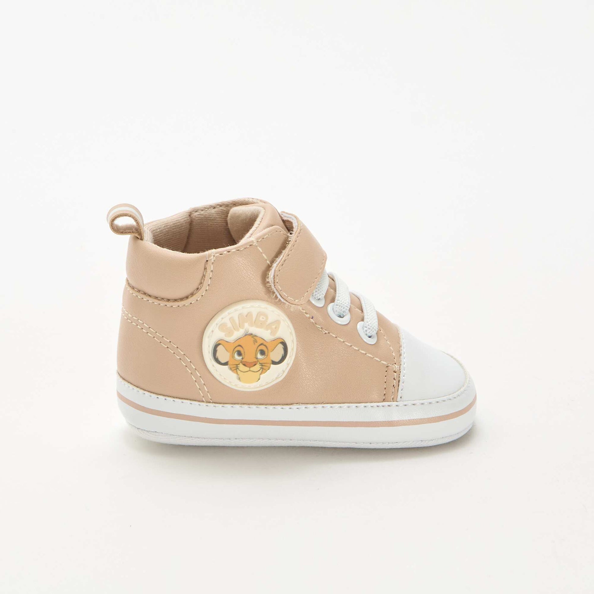 Baskets montantes en simili 'Le Roi Lion' BEIGE