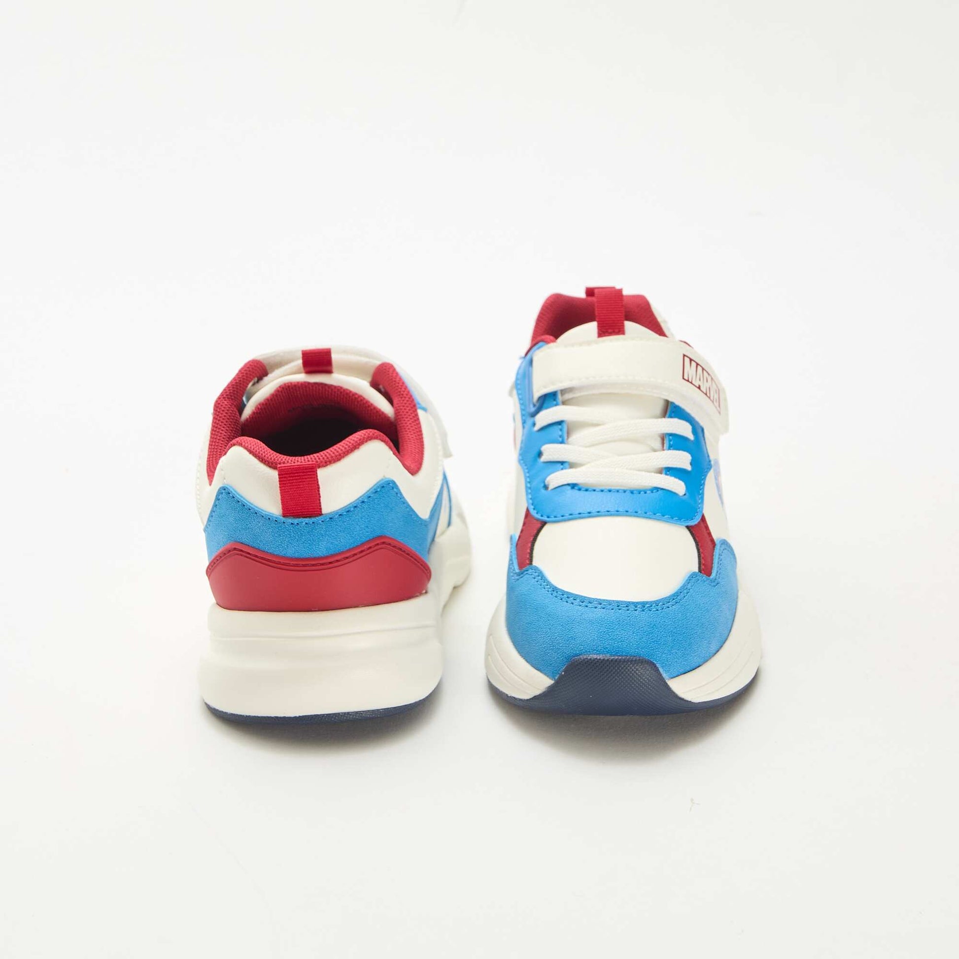 Baskets style running 'Captain America' BLANC