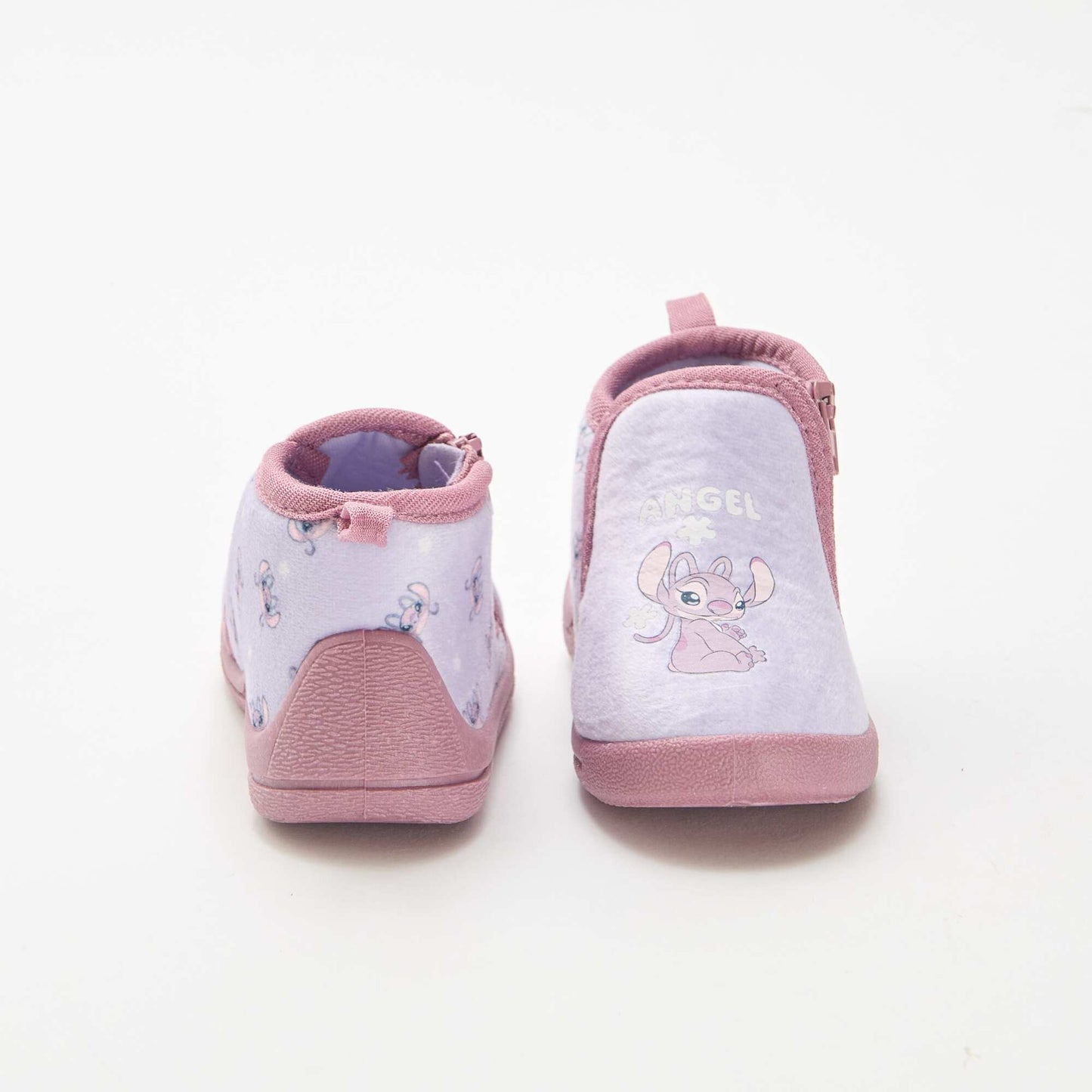 Chaussons zippés 'Angel' 'Stitch' ROSE