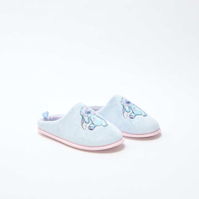 Chaussons mules 'Stitch' BLEU