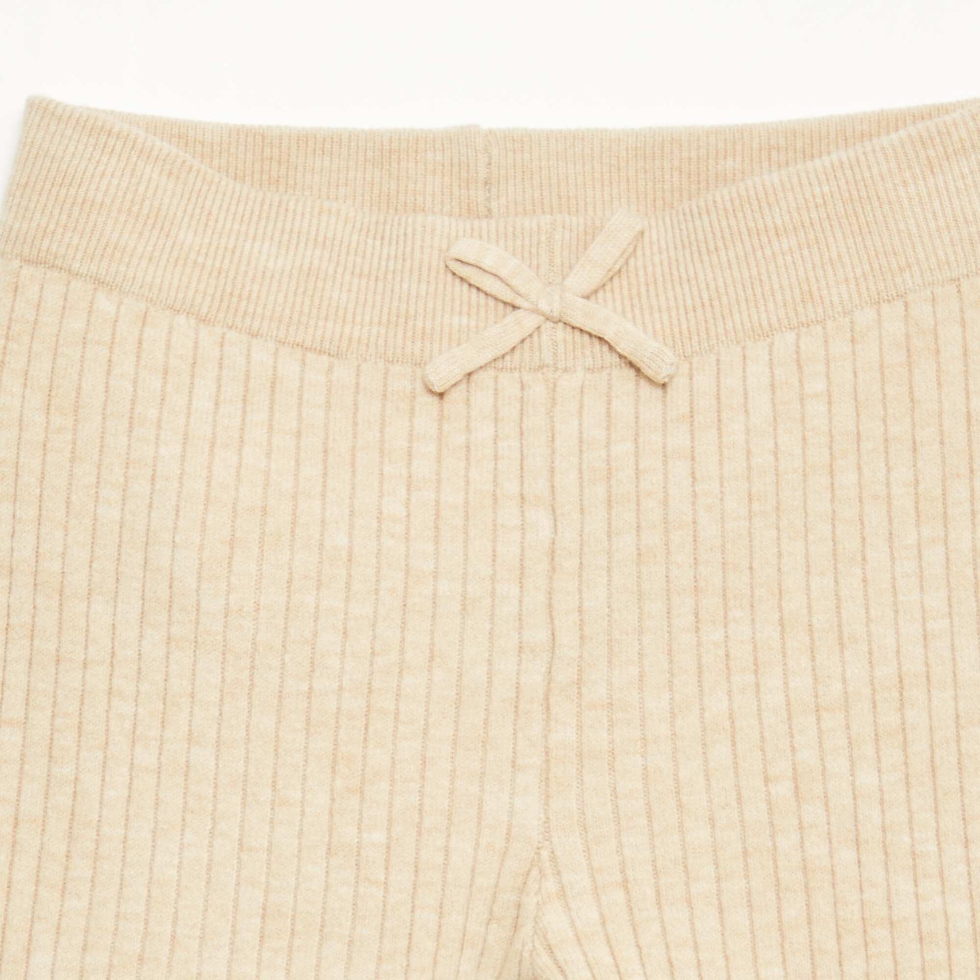 Legging en tricot BEIGE
