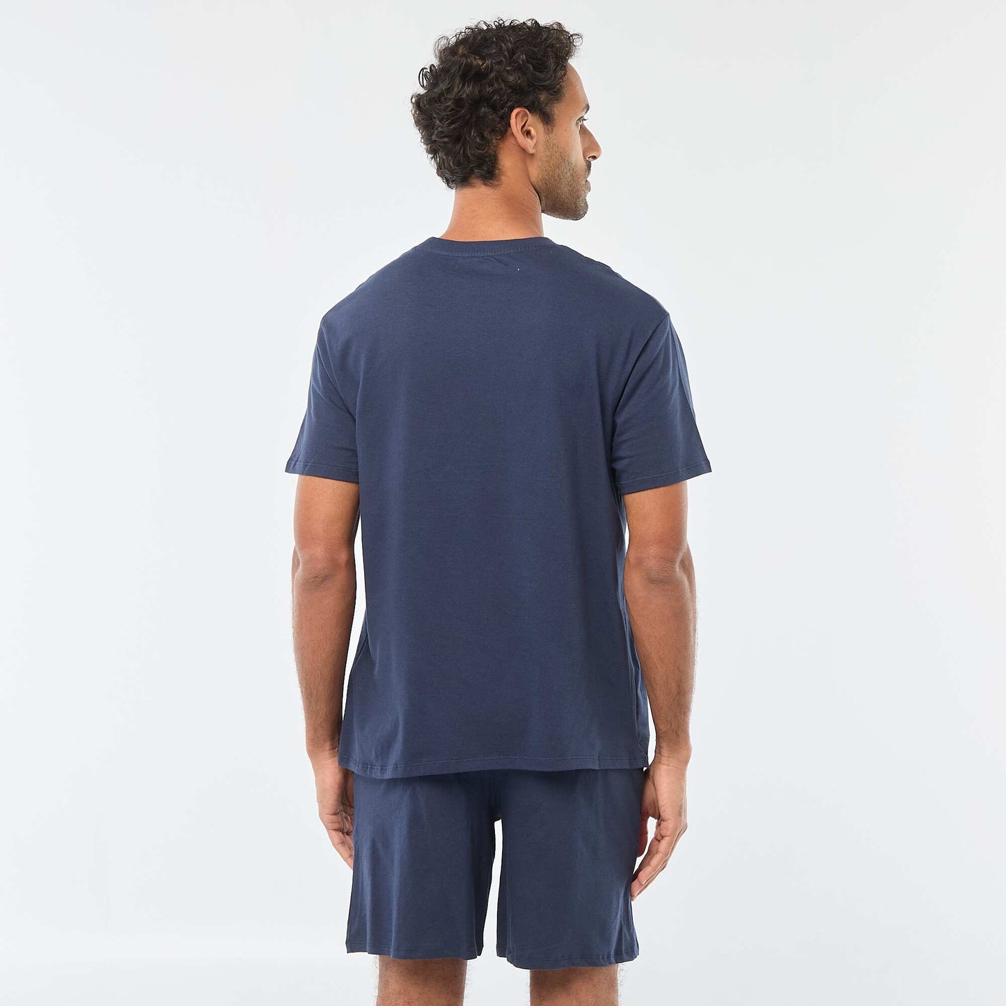 Ensemble pyjama court t-shirt + short - 2 pièces BLEU