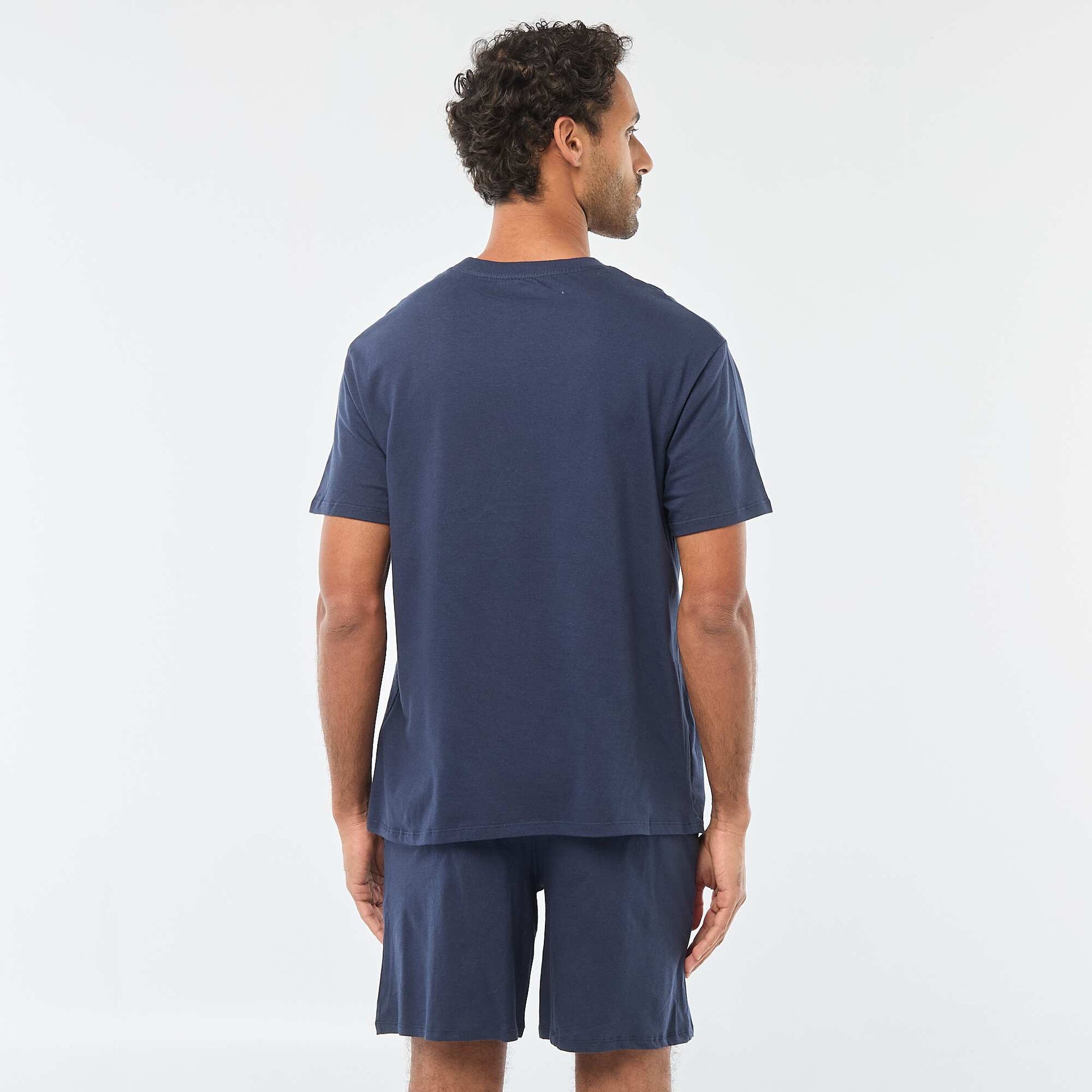 Ensemble pyjama court t-shirt + short - 2 pièces BLEU