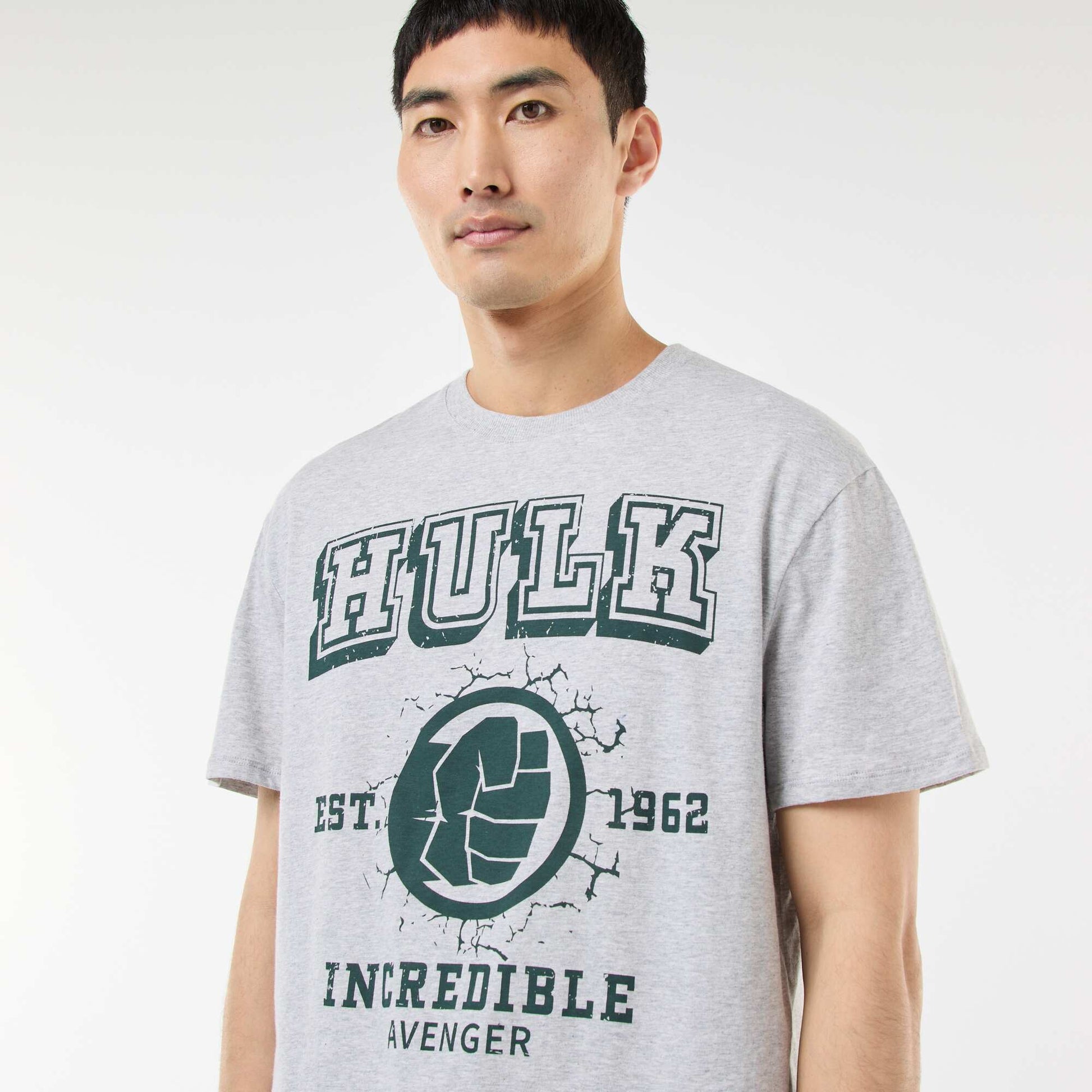 Ensemble de pyjama 'Marvel' 'Hulk' en coton GRIS