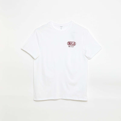 Tee-shirt imprimé à manches courtes BLANC