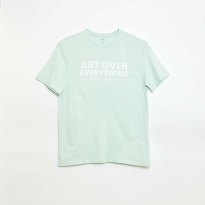 Tee-shirt imprimé à manches courtes VERT
