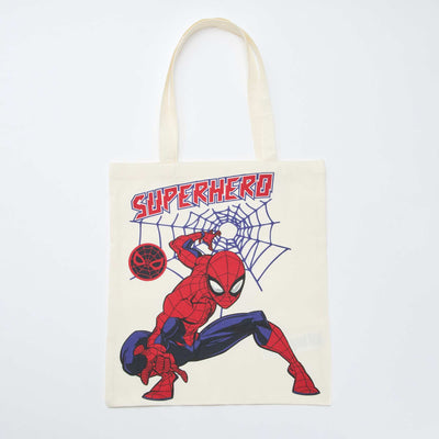 Tote bag L 'Spiderman' ROUGE