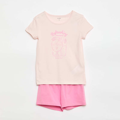 Ensemble pyjama court - 2 pièces ROSE
