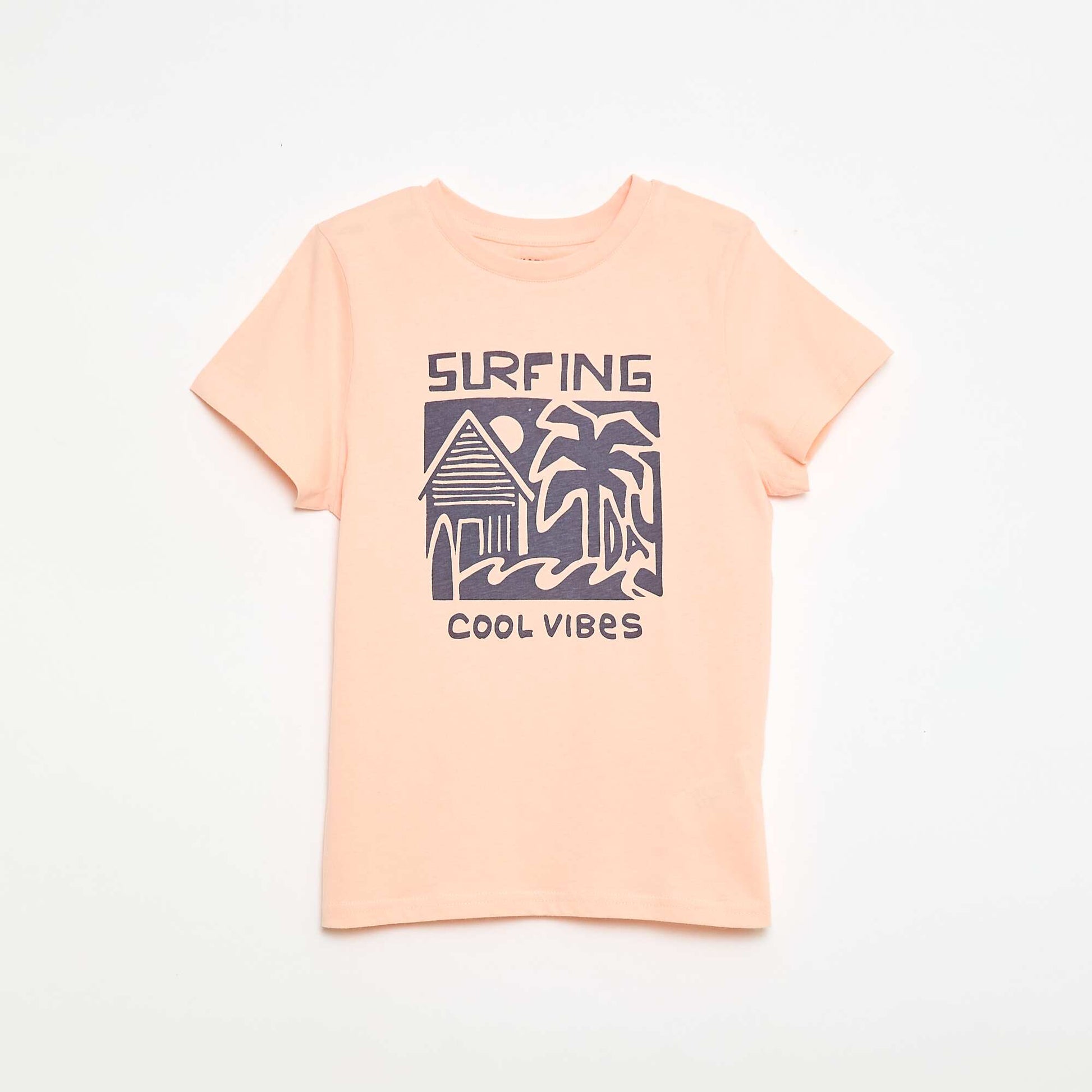 Pyjama 2 pièces short + T-shirt ORANGE