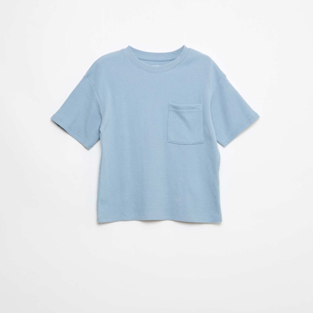 Ensemble de pyjama en coton uni BLEU