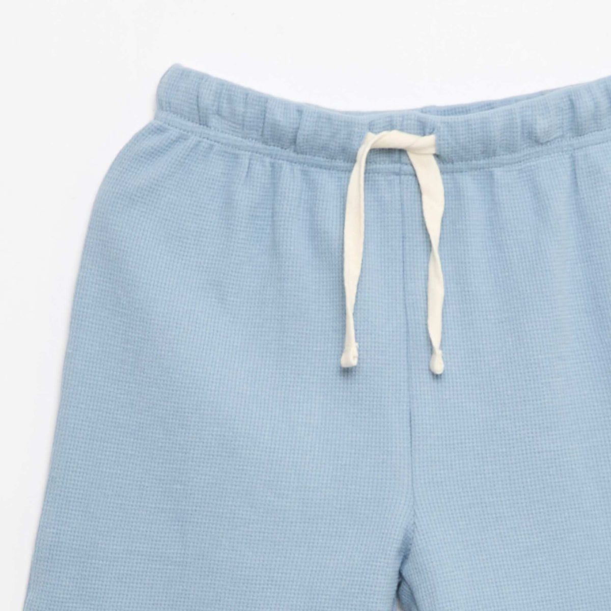 Ensemble de pyjama en coton uni BLEU