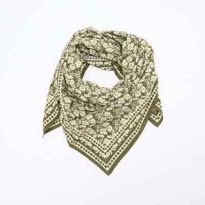 Large foulard carré - 100 x 100 cm VERT