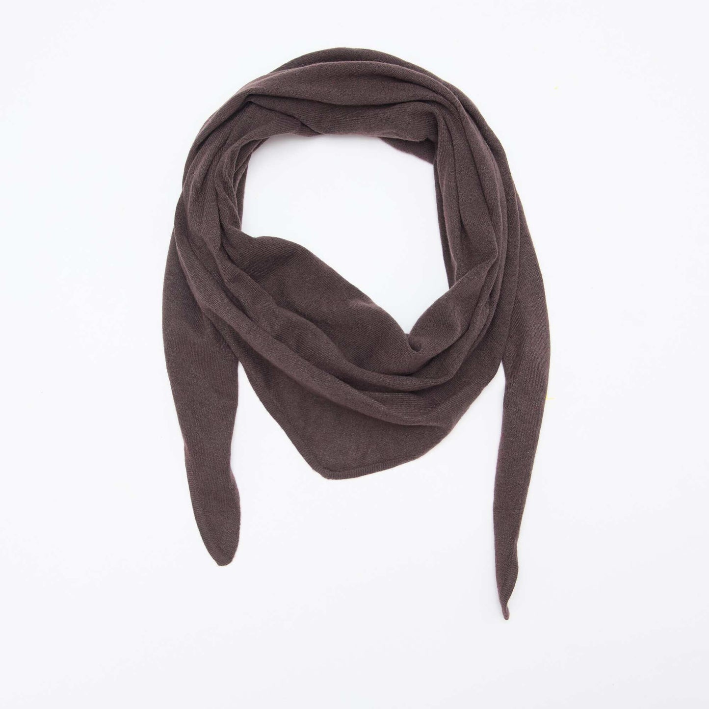 Echarpe foulard triangle à nouer MARRON
