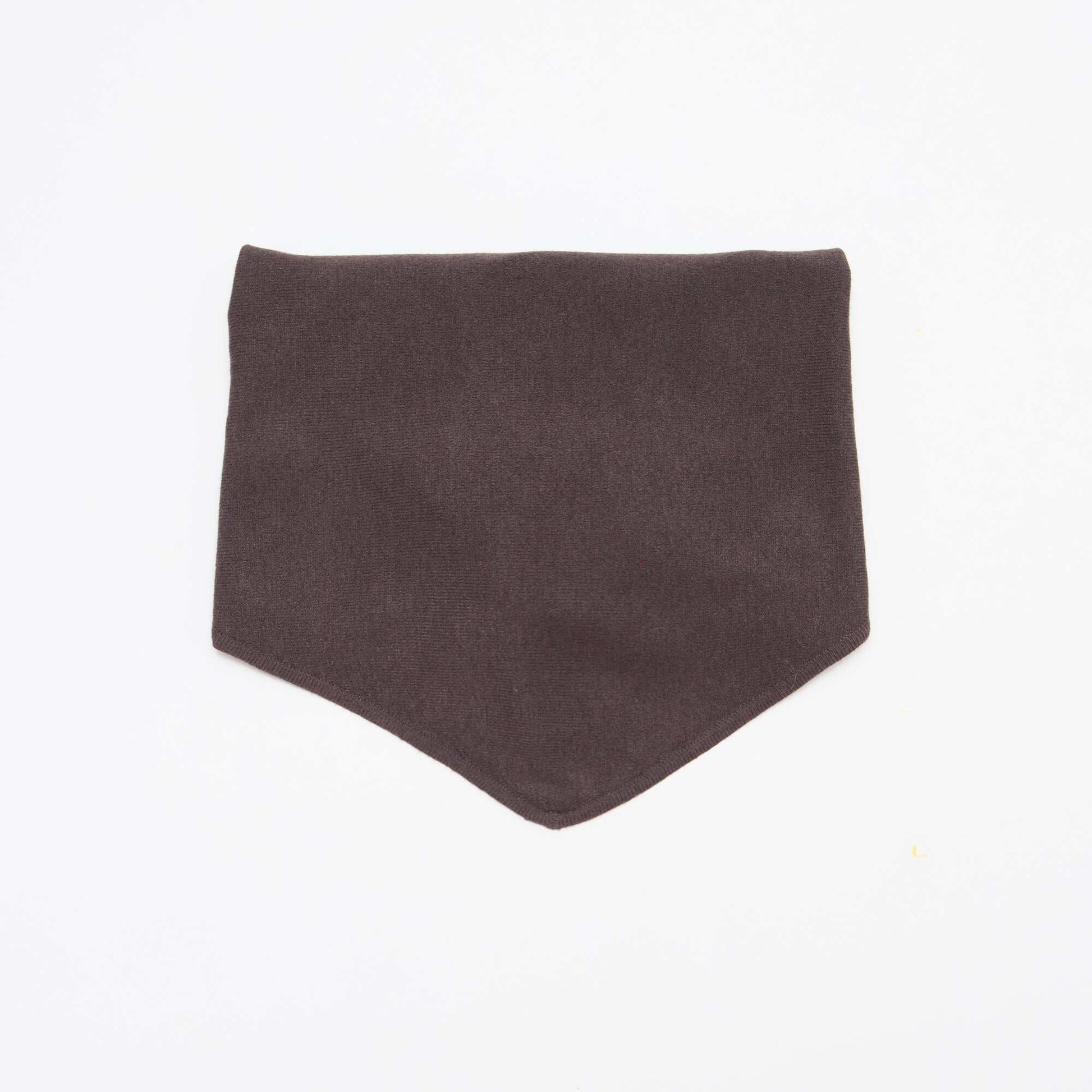 Echarpe foulard triangle à nouer MARRON