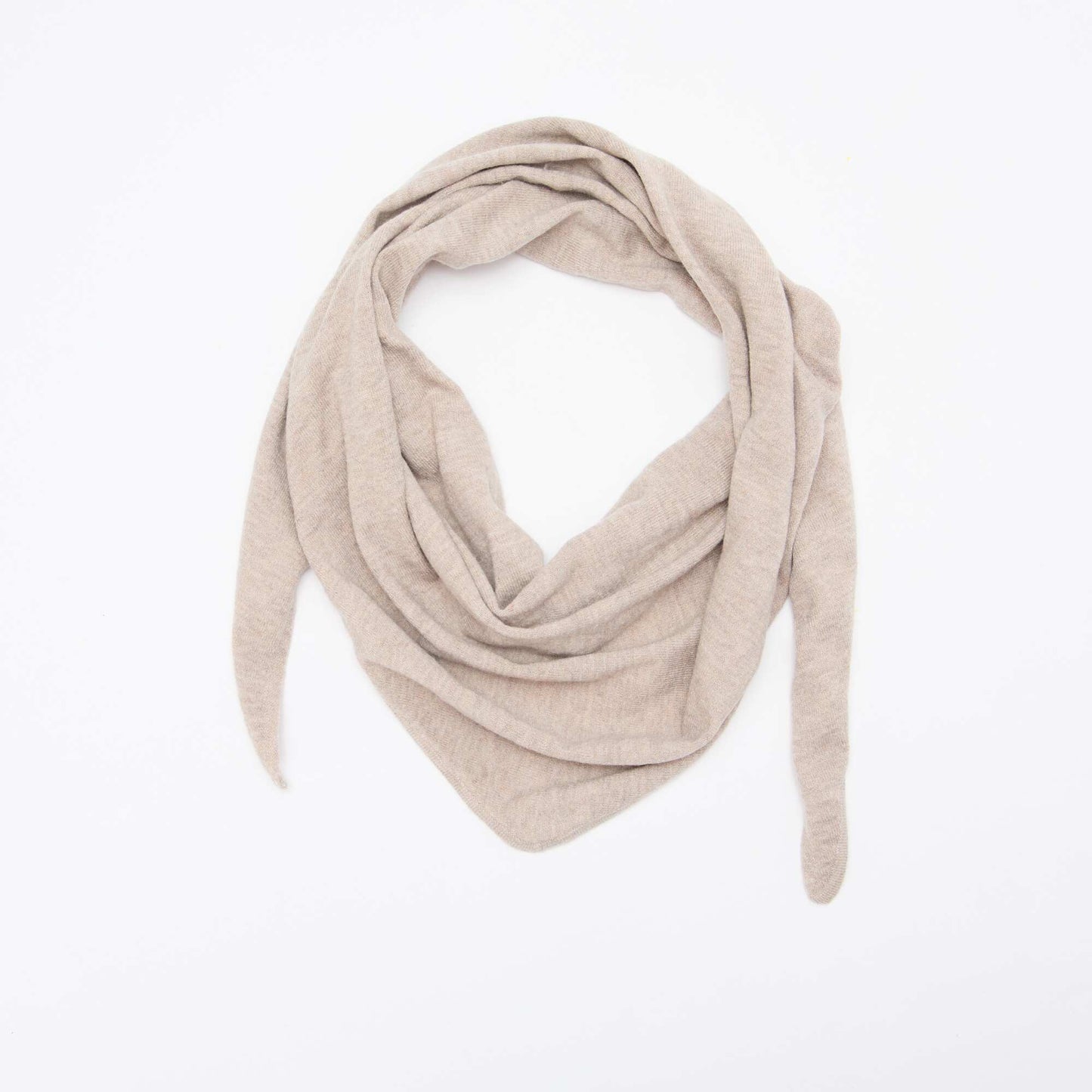 Echarpe foulard triangle à nouer BEIGE