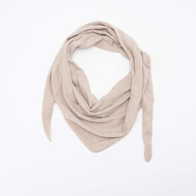 Echarpe foulard triangle à nouer BEIGE