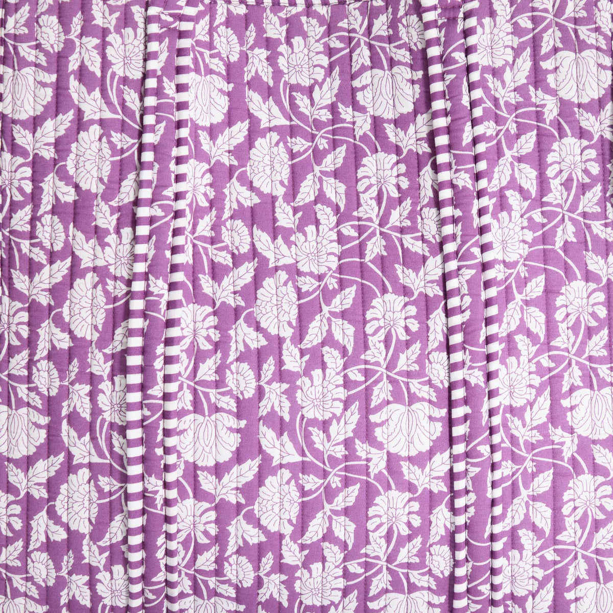 Sac cabas matelassé motif indienne VIOLET