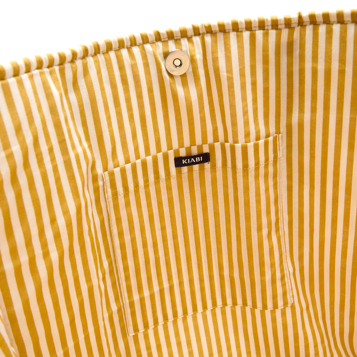 Sac cabas matelassé motif indienne JAUNE