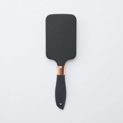 Brosse à cheveux carrée avec manche irisé NOIR