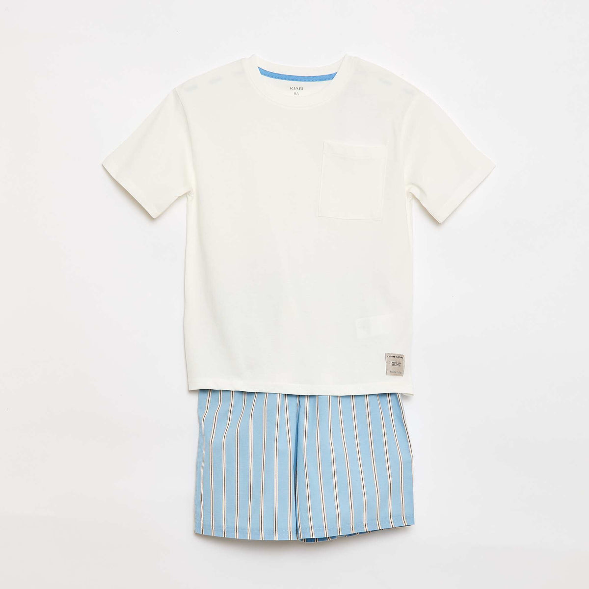 Pyjama short 2 pièces BLEU