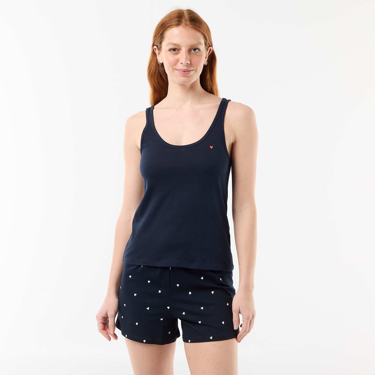 Pyjama short imprimé - 2 pièces BLEU
