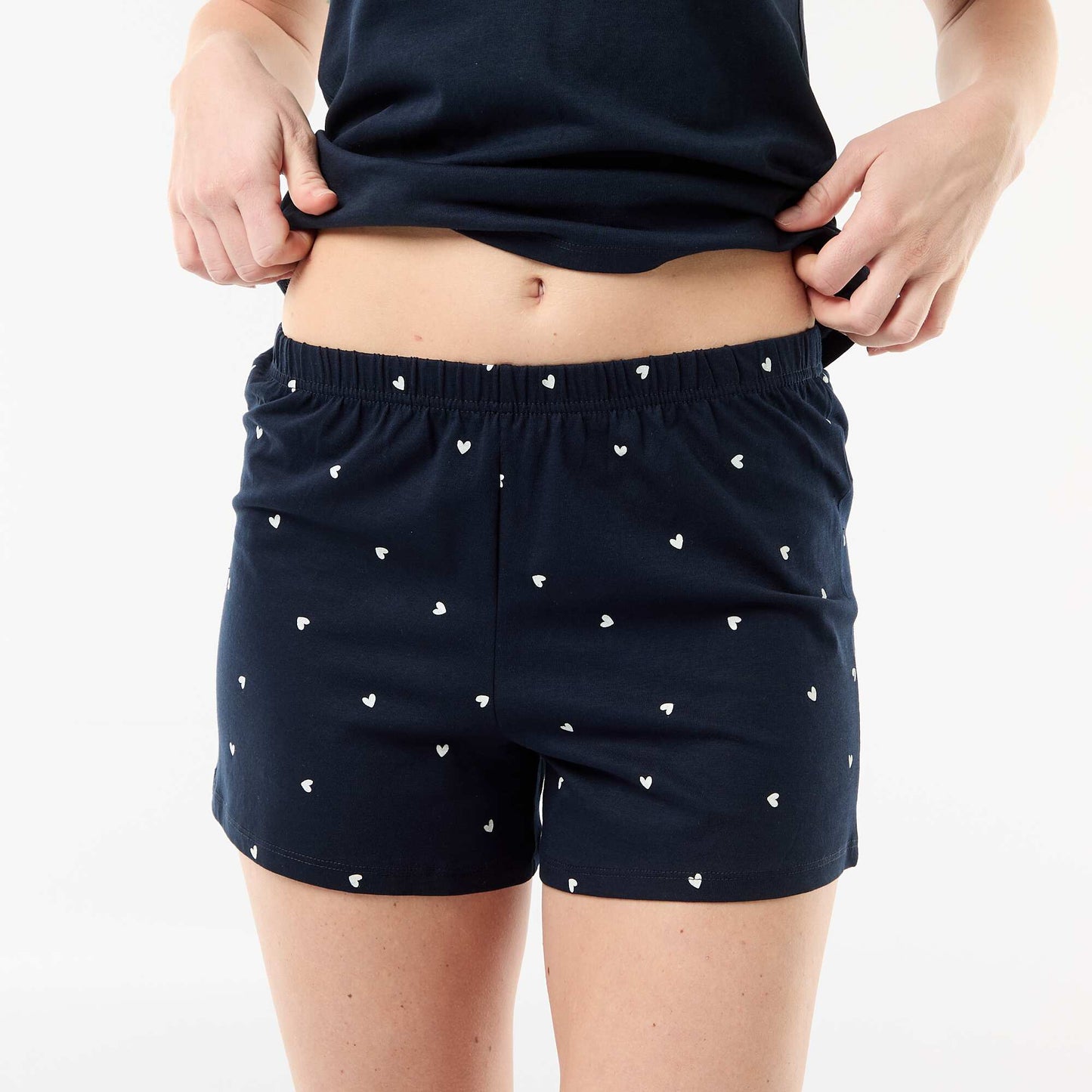 Pyjama short imprimé - 2 pièces BLEU