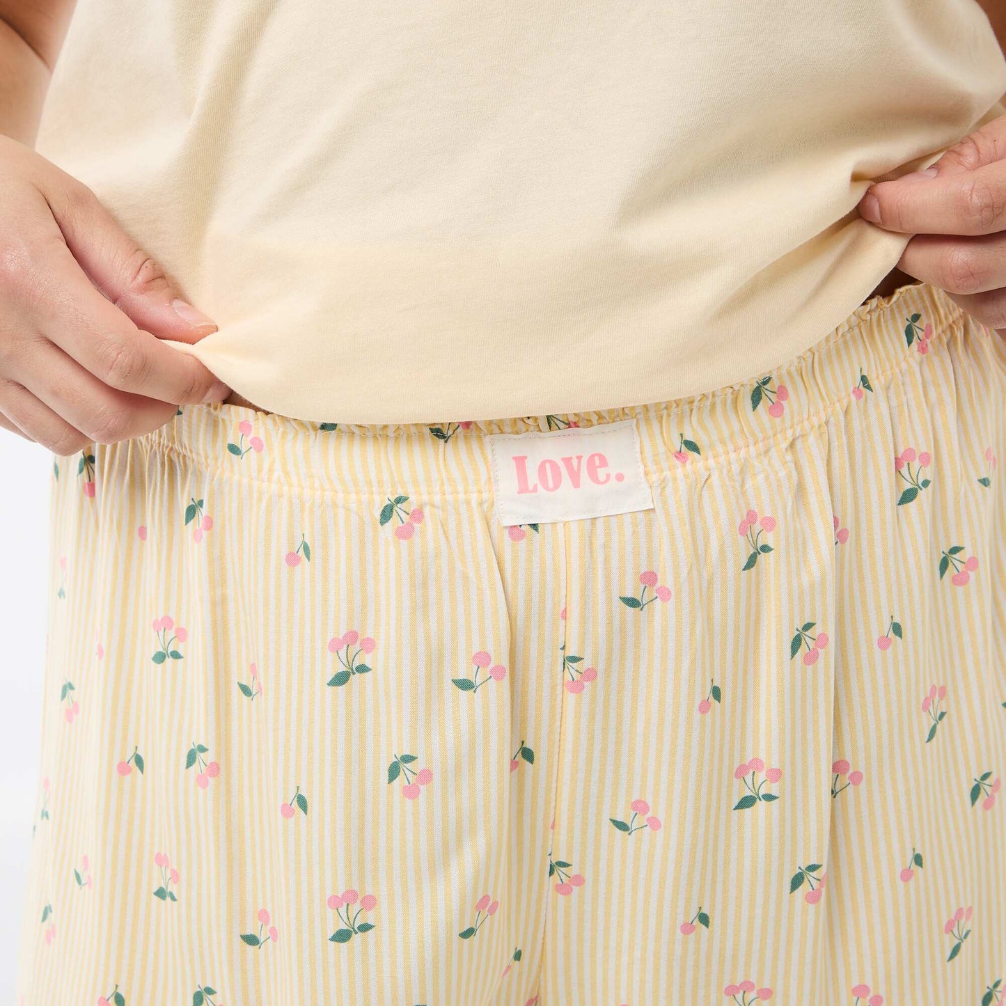Pyjama court t-shirt + short - 2 pièces JAUNE