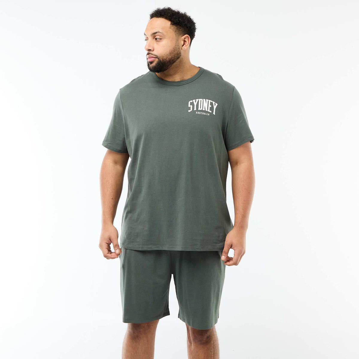 Ensemble pyjama court t-shirt + short - 2 pièces VERT