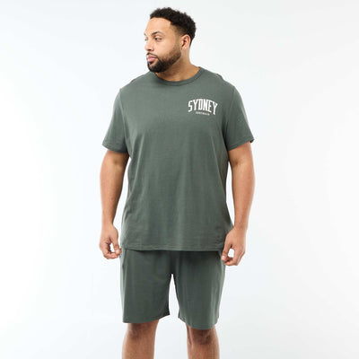 Ensemble pyjama court t-shirt + short - 2 pièces VERT