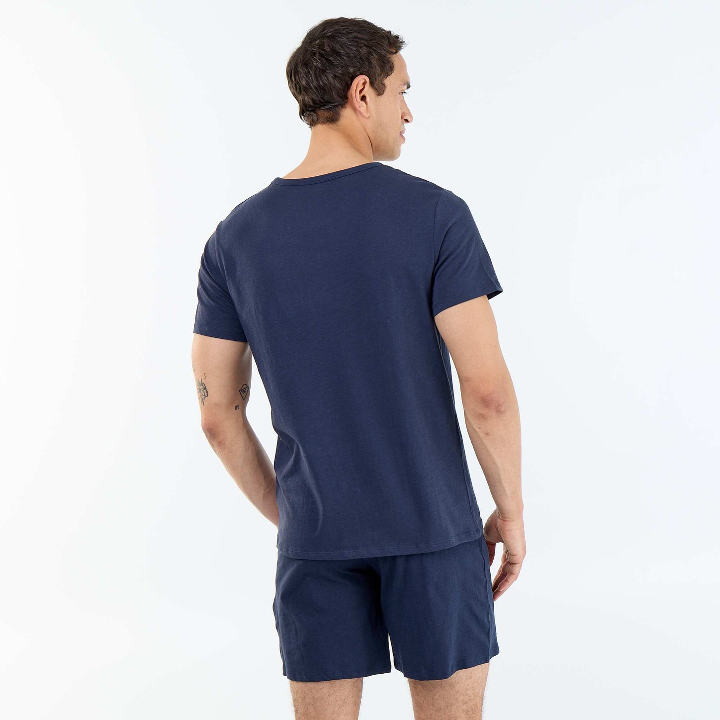 Ensemble de pyjama court t-shirt + short - 2 pièces BLEU