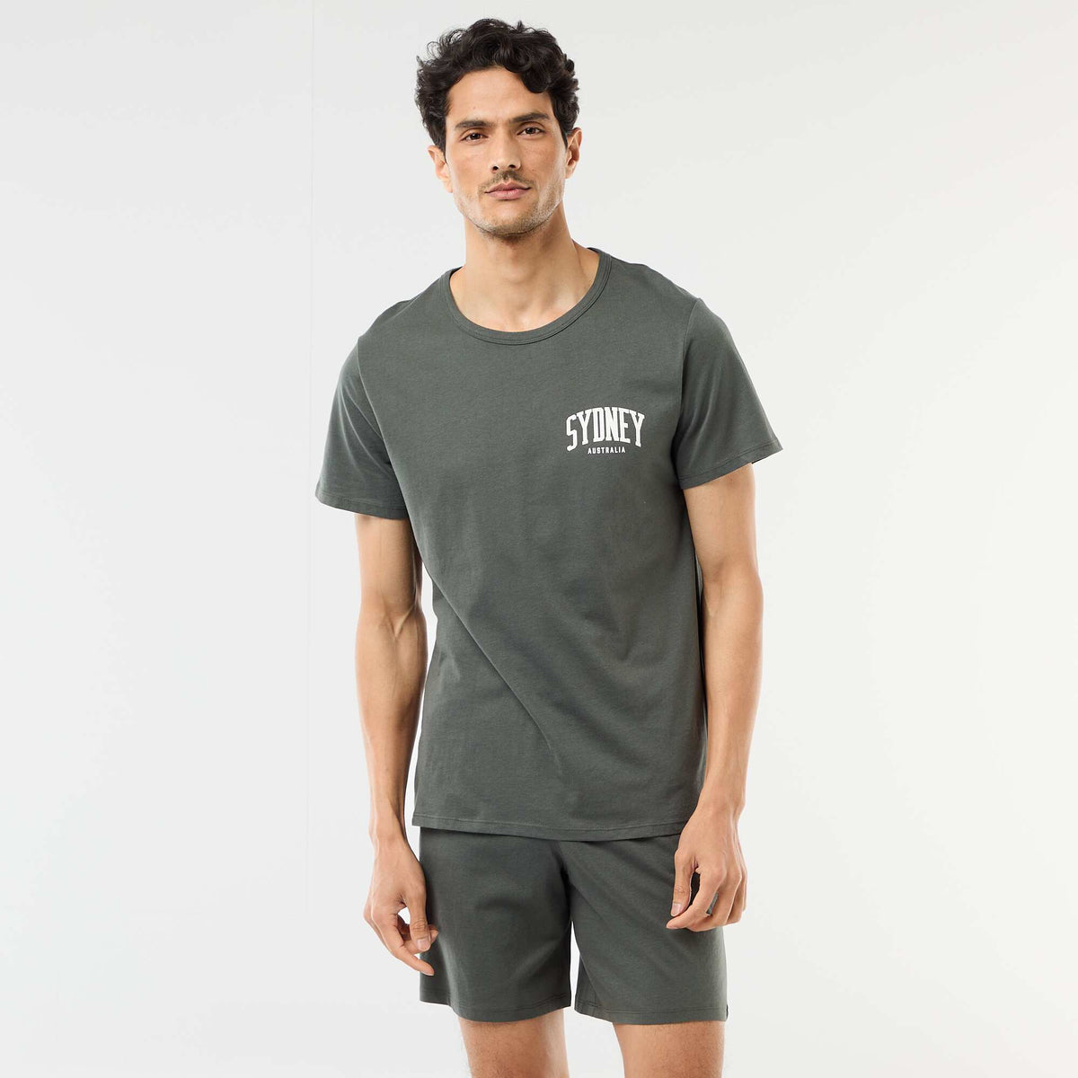 Ensemble de pyjama court t-shirt + short - 2 pièces VERT